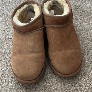 UGG Chestnut Suede Shearling Booties